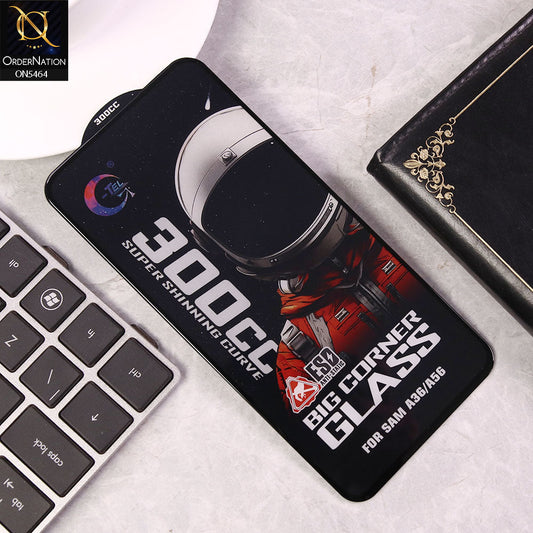 Samsung Galaxy A56 Screen Protector - Black - Premium G-tel 300CC Tempered High Quality Big Corner Screen Protector
