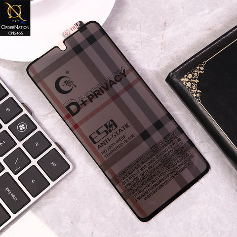 OnePlus Ace Pro - Black - Privacy Glass Screen Protector G-tel D+ Privacy HD Anti-Peep Tempered Glass