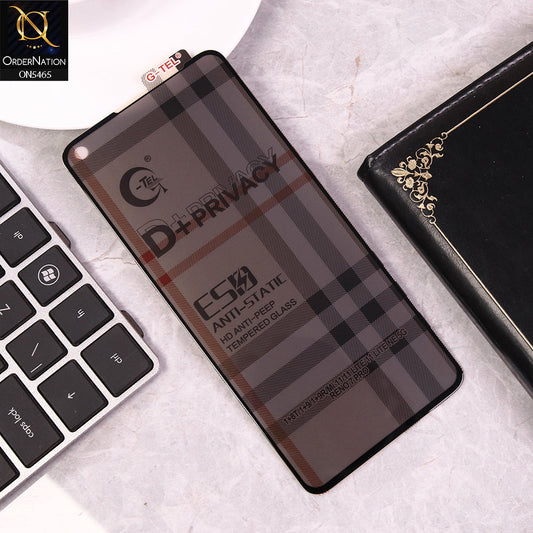 Xiaomi 11 Lite 5G NE - Black - Privacy Glass Screen Protector G-tel D+ Privacy HD Anti-Peep Tempered Glass