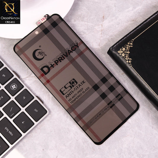 Xiaomi Redmi Note 14 4G Cover - Black - Privacy Glass Screen Protector G-tel D+ Privacy HD Anti-Peep Tempered Glass