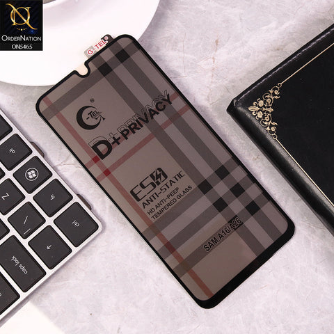 Samsung Galaxy A26 Cover - Black - Privacy Glass Screen Protector G-tel D+ Privacy HD Anti-Peep Tempered Glass