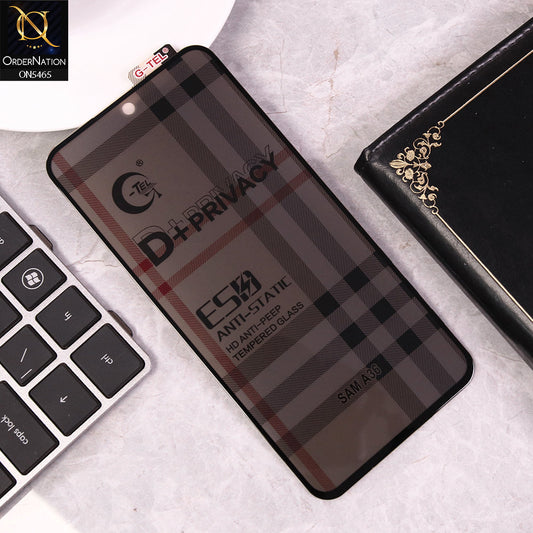 Samsung Galaxy A56 - Black - Privacy Glass Screen Protector G-tel D+ Privacy HD Anti-Peep Tempered Glass