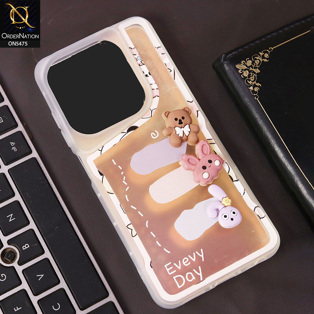 Itel P55 4G Cover - Design 4 - New Shiny Soft Cartoon Case