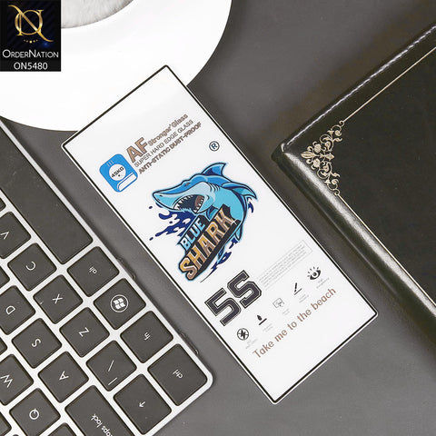 Samsung Galaxy Z Fold 6 5G Protector - Transparent - Blue Shark Anti Static Dust Proof Clear Glass Screen Protector
