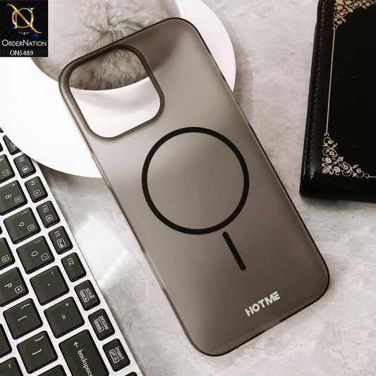 iPhone 16 Pro Max Cover - Black - New Premium HOTME Semi Transparent Case With Magsafe