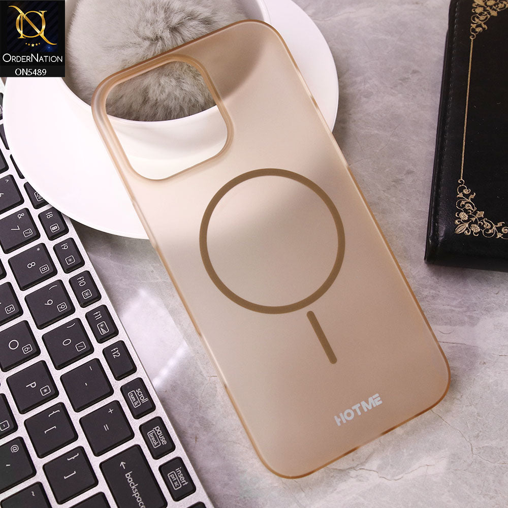 iPhone 16 Pro Max Cover - Desert - New Premium HOTME Semi Transparent Case With Magsafe