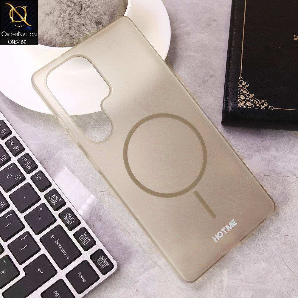 Samsung Galaxy S25 Ultra Cover - Desert Titanium - New Premium HOTME Semi Transparent Case With Magsafe