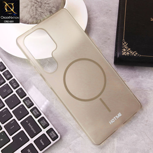 Samsung Galaxy S25 Ultra Cover - Desert Titanium - New Premium HOTME Semi Transparent Case With Magsafe