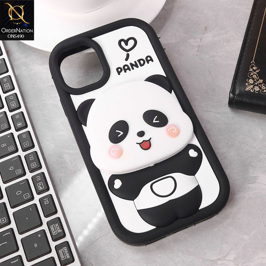 iPhone 11 Cover - Black - New 3D Cute Cartoon Case With Mirror