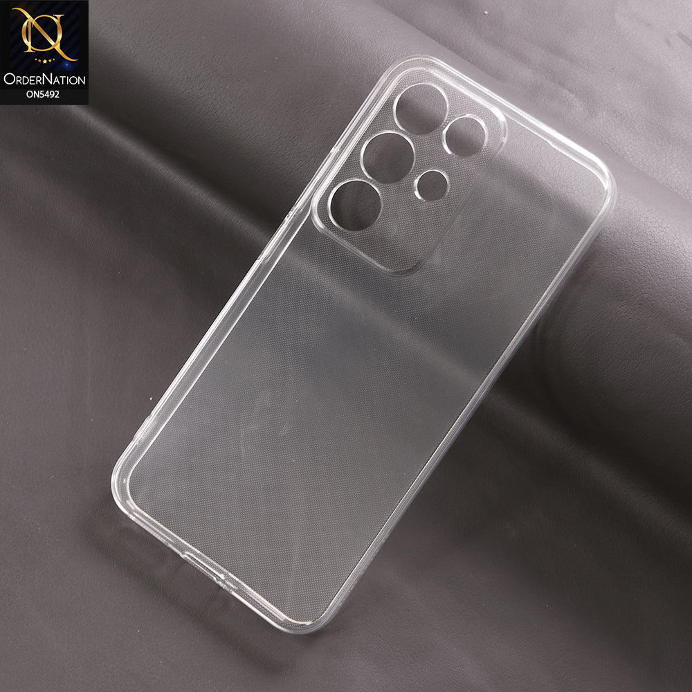 Realme C85 Pro Cover - Transparent - Soft 4D Design Shockproof Silicone Clear Case