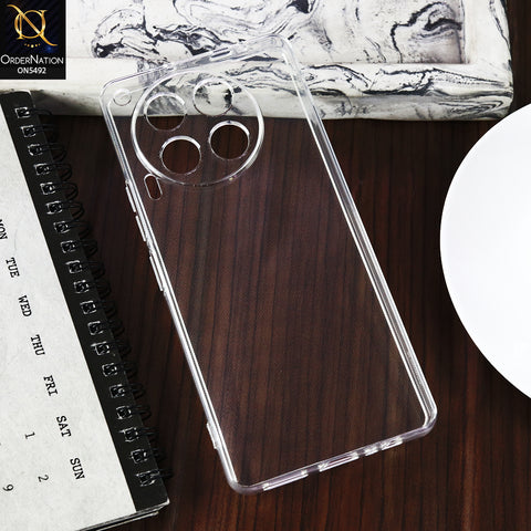 Tecno Camon 30 -Transparent- Soft 4D Design Shockproof Silicone Clear Case