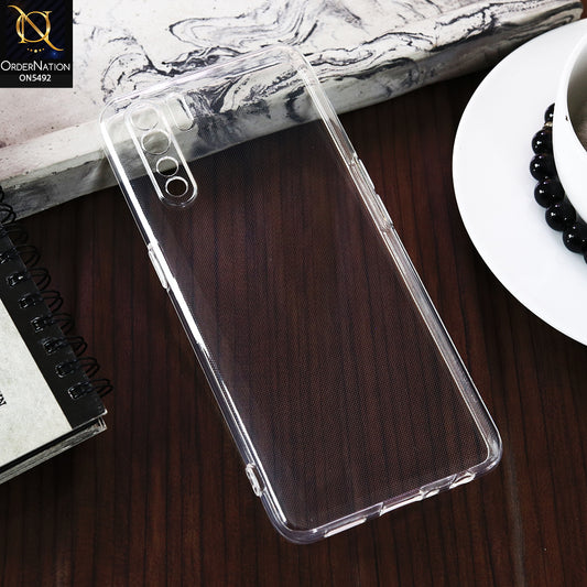 Oppo F15 -Transparent- Soft 4D Design Shockproof Silicone Clear Case