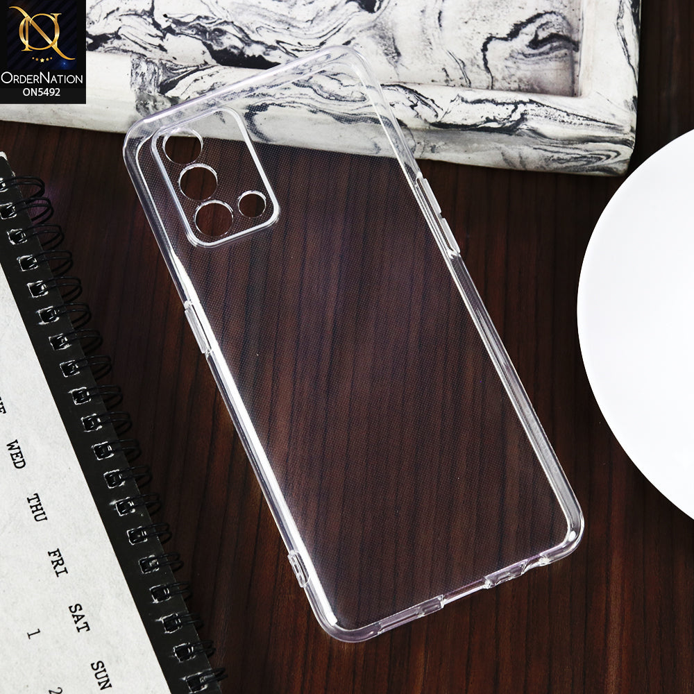 Oppo A74 -Transparent- Soft 4D Design Shockproof Silicone Clear Case
