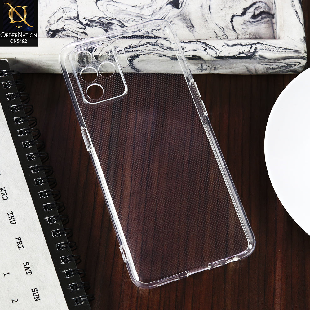 Oppo A94 -Transparent- Soft 4D Design Shockproof Silicone Clear Case