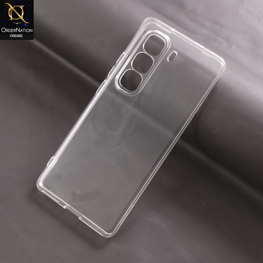 Infinix Hot 50 Pro Plus Cover - Transparent - Soft 4D Design Shockproof Silicone Clear Case