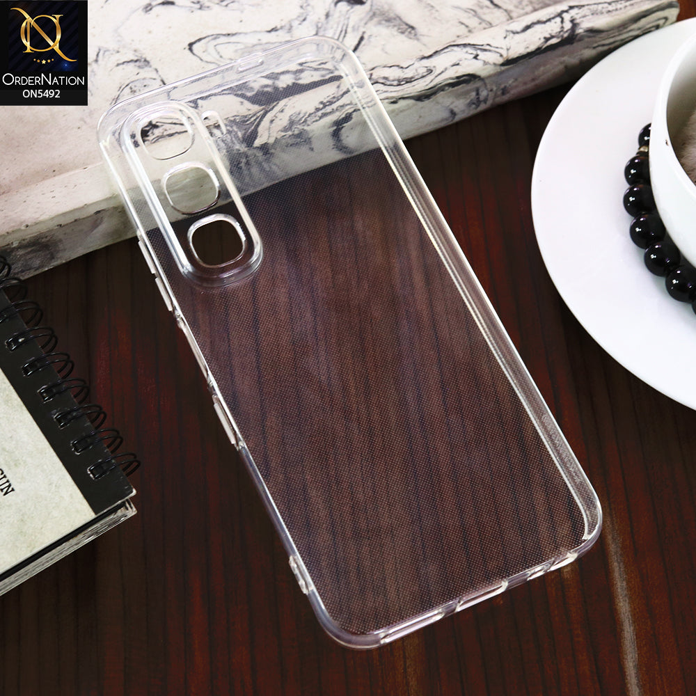 Infinix Hot 60 -Transparent- Soft 4D Design Shockproof Silicone Clear Case