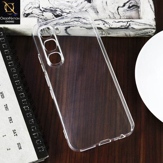Infinix Hot 60 Pro -Transparent- Soft 4D Design Shockproof Silicone Clear Case
