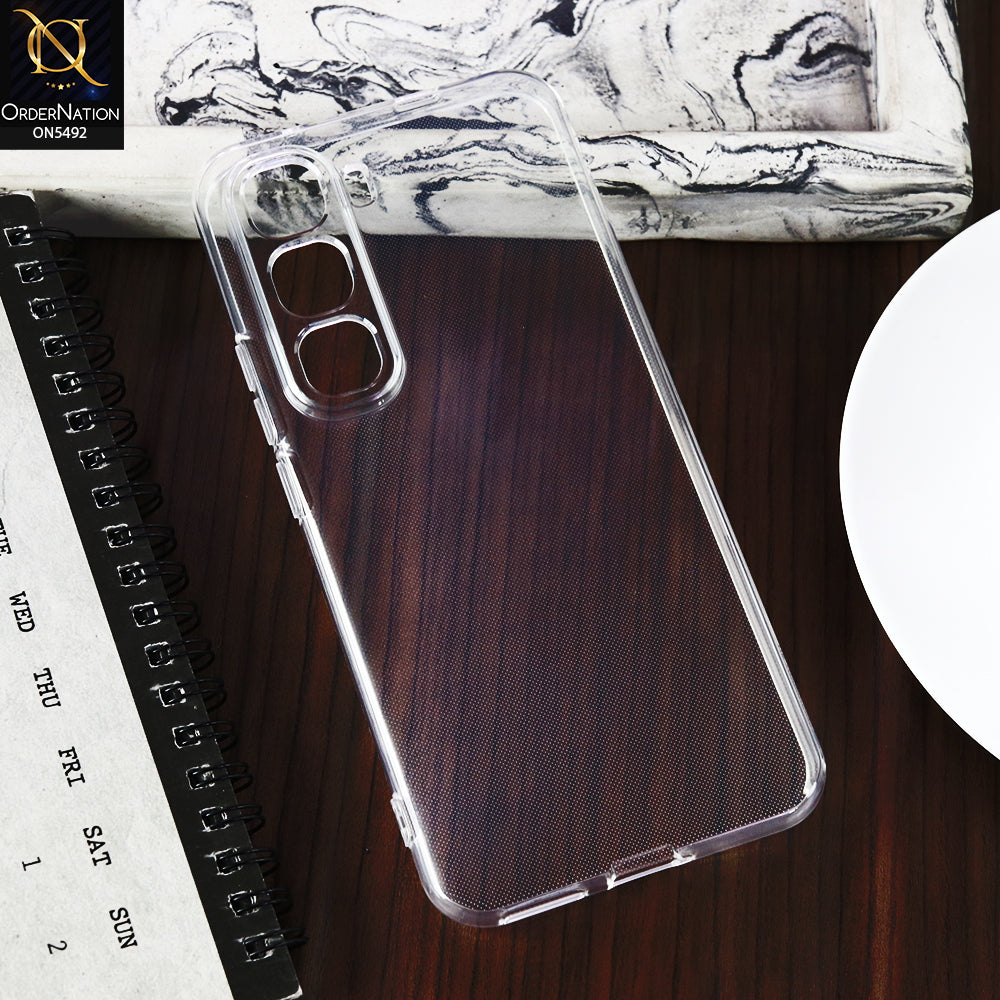 Infinix Hot 60 Pro Plus -Transparent- Soft 4D Design Shockproof Silicone Clear Case