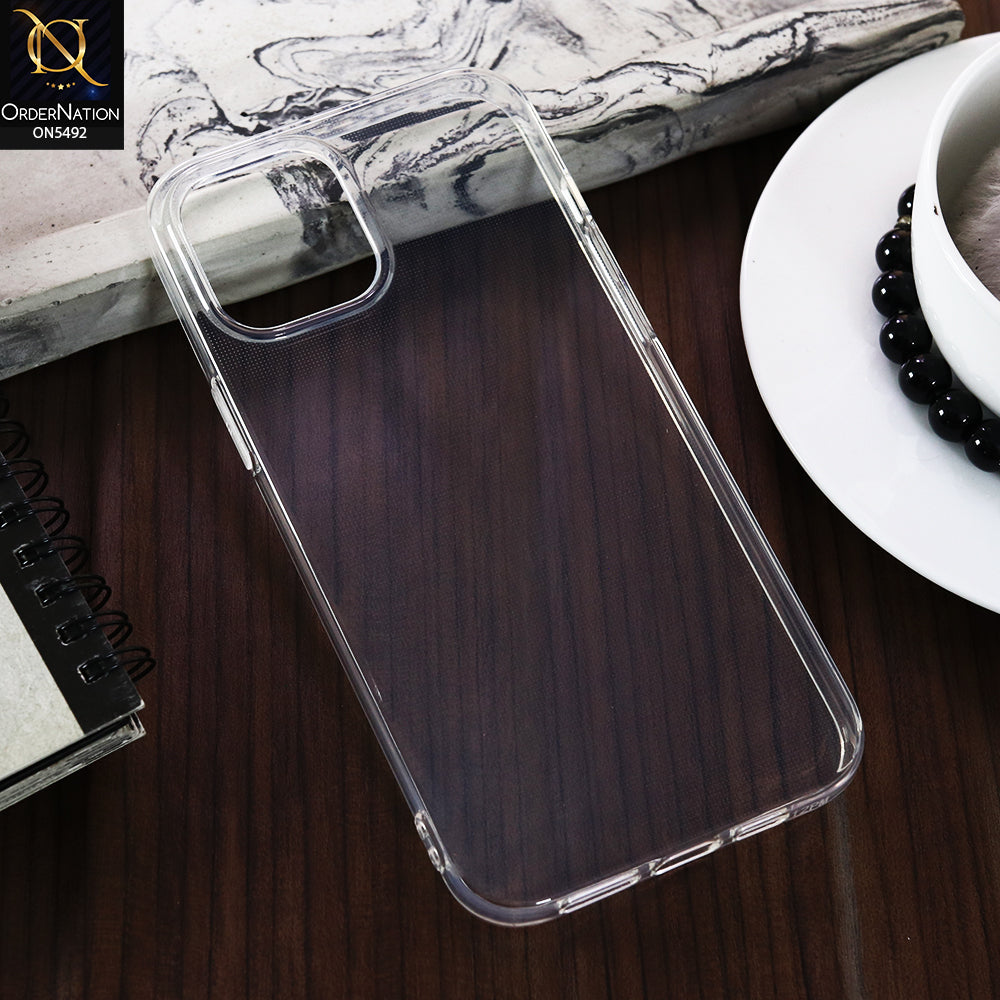 iPhone 12 Pro Max -Transparent- Soft 4D Design Shockproof Silicone Clear Case