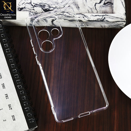itel S25 Ultra -Transparent- Soft 4D Design Shockproof Silicone Clear Case