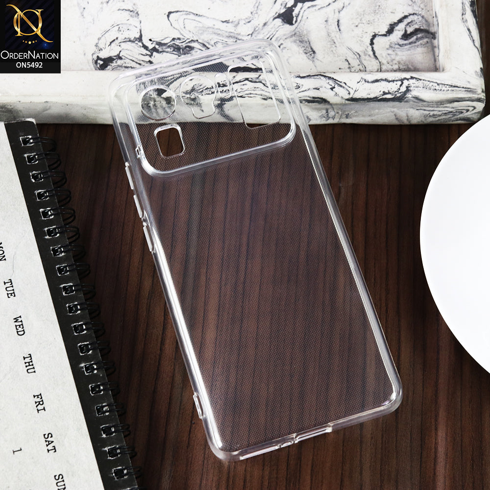 Xiaomi Mi 11 Ultra -Transparent- Soft 4D Design Shockproof Silicone Clear Case