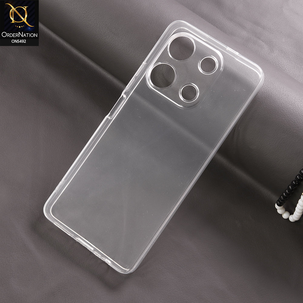 Infinix Note 30 Cover - Transparent - Soft 4D Design Shockproof Silicone Clear Case