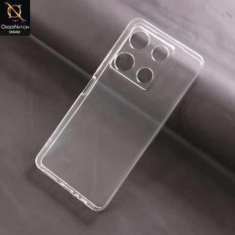Infinix Note 30 Pro Cover - Transparent - Soft 4D Design Shockproof Silicone Clear Case