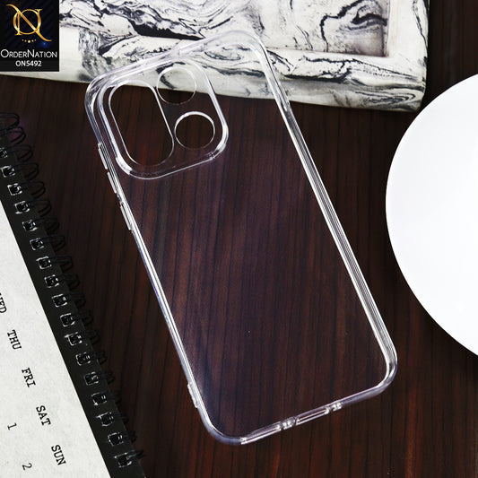 OnePlus 15 -Transparent- Soft 4D Design Shockproof Silicone Clear Case