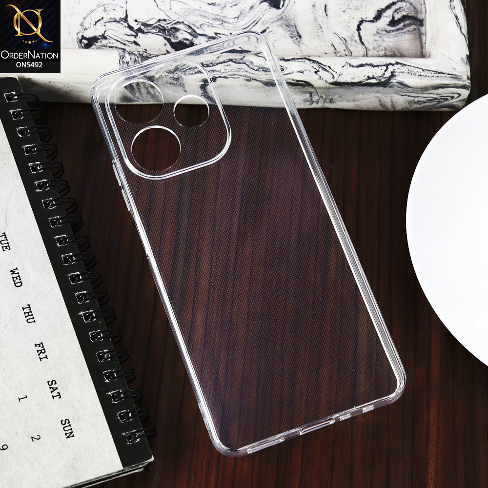Oppo A5 Pro 5G -Transparent- Soft 4D Design Shockproof Silicone Clear Case