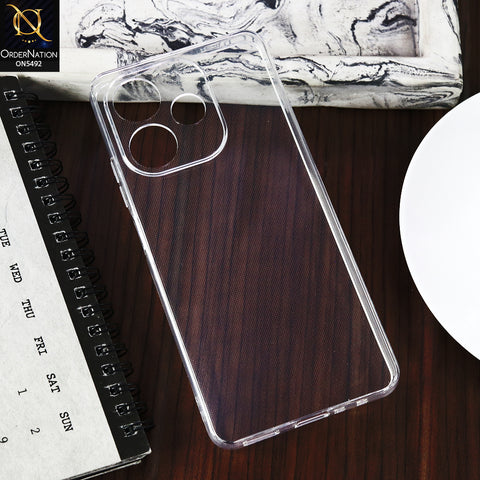 Oppo A5 Pro 5G -Transparent- Soft 4D Design Shockproof Silicone Clear Case