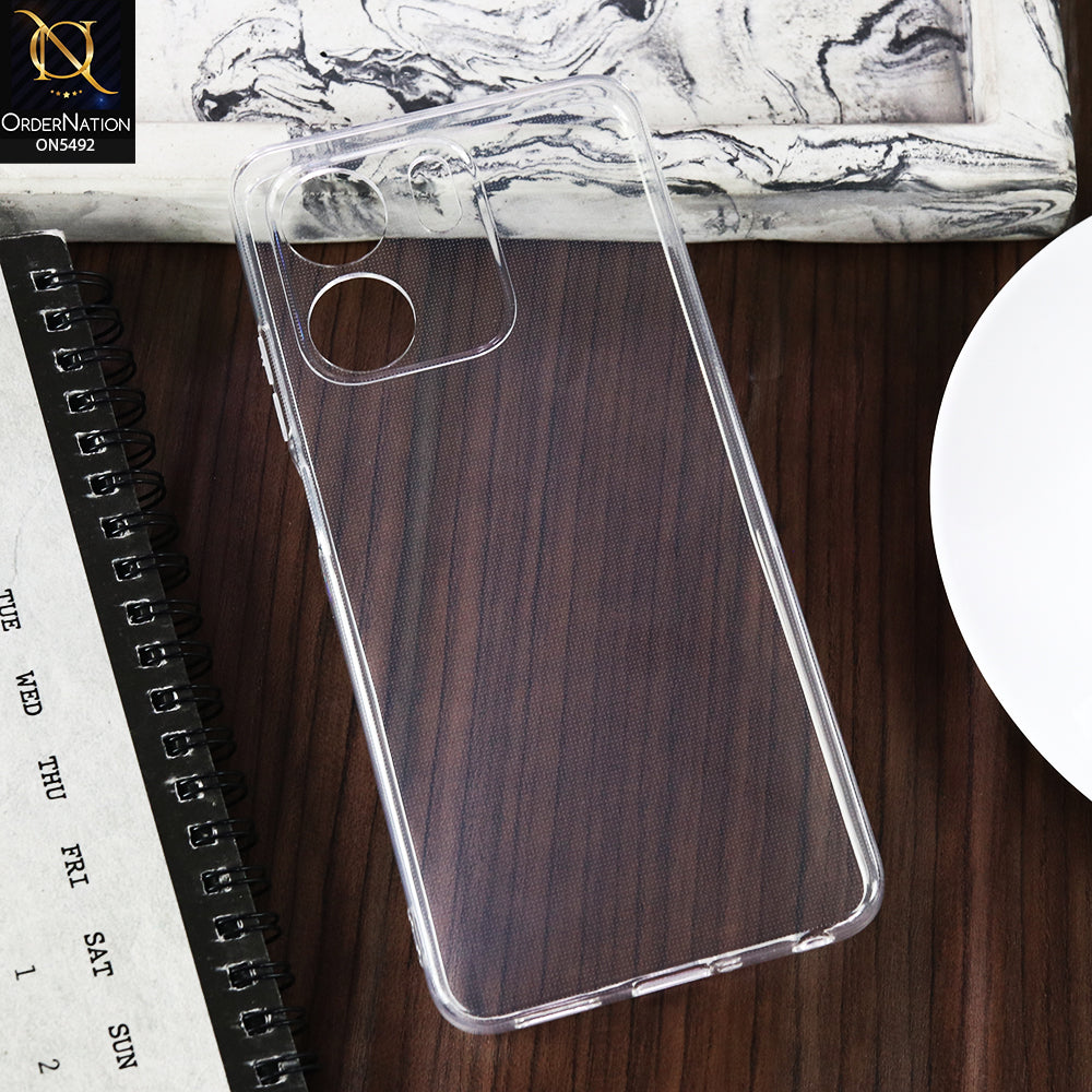 Oppo A5x 5G -Transparent- Soft 4D Design Shockproof Silicone Clear Case