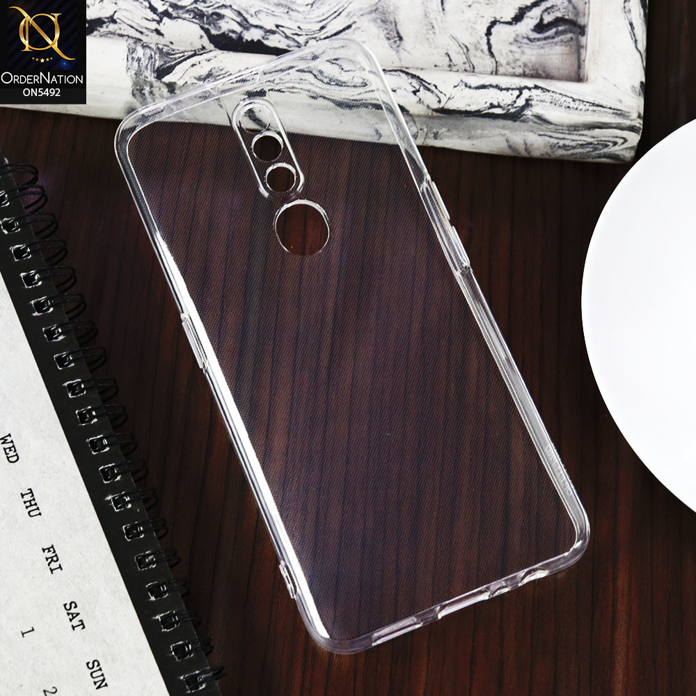 Oppo F11 Pro -Transparent- Soft 4D Design Shockproof Silicone Clear Case