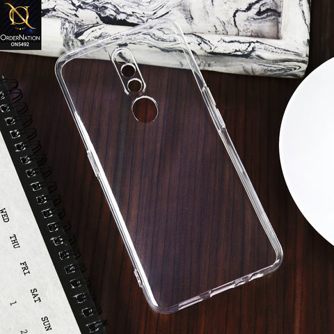 Oppo F11 Pro -Transparent- Soft 4D Design Shockproof Silicone Clear Case