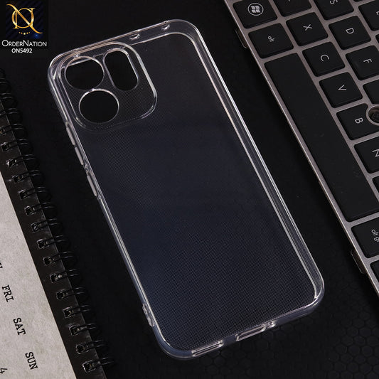 Oppo Reno 15F Cover - Transparent - Soft 4D Design Shockproof Silicone Clear Case