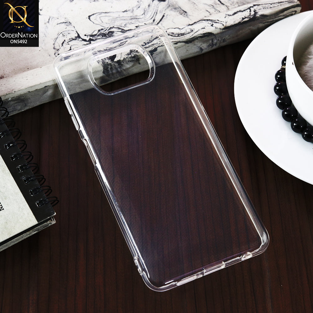 Xiaomi Poco X3 -Transparent- Soft 4D Design Shockproof Silicone Clear Case