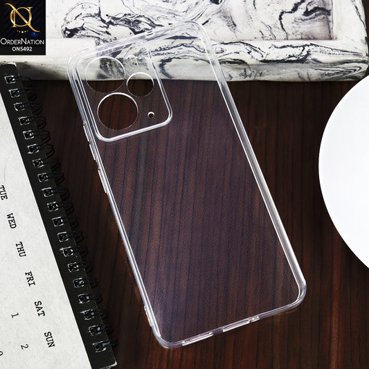 Realme 14 -Transparent- Soft 4D Design Shockproof Silicone Clear Case