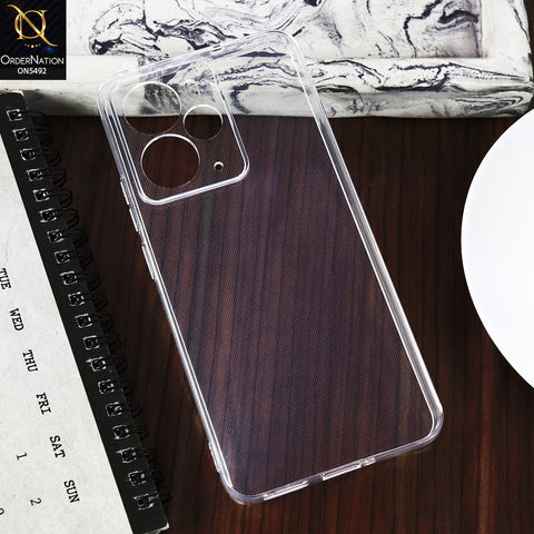 Realme 14 -Transparent- Soft 4D Design Shockproof Silicone Clear Case