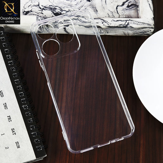 Realme C61 -Transparent- Soft 4D Design Shockproof Silicone Clear Case