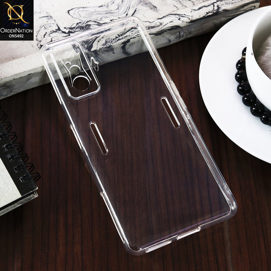 Xiaomi Redmi K50 Gaming -Transparent- Soft 4D Design Shockproof Silicone Clear Case
