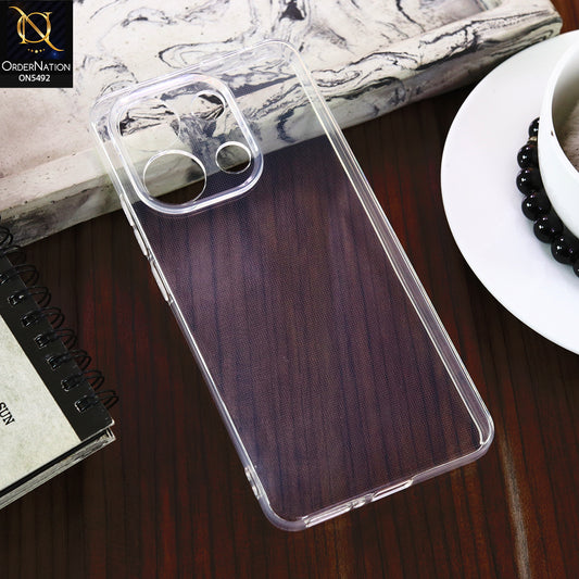 Xiaomi Redmi Note 13 -Transparent- Soft 4D Design Shockproof Silicone Clear Case