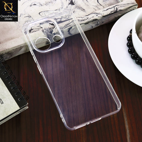 Xiaomi Redmi Note 13 -Transparent- Soft 4D Design Shockproof Silicone Clear Case