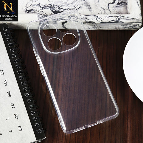 Xiaomi Redmi Note 14 Pro Plus 5G -Transparent- Soft 4D Design Shockproof Silicone Clear Case
