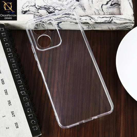 Oppo Reno 13F -Transparent- Soft 4D Design Shockproof Silicone Clear Case