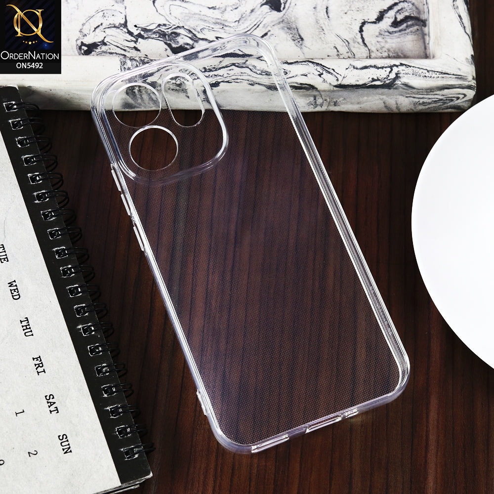 Oppo Reno 15c -Transparent- Soft 4D Design Shockproof Silicone Clear Case