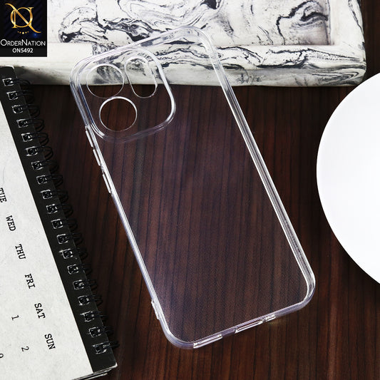 Oppo Reno 15c -Transparent- Soft 4D Design Shockproof Silicone Clear Case