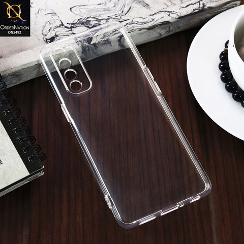 Oppo Reno 4 Pro -Transparent- Soft 4D Design Shockproof Silicone Clear Case