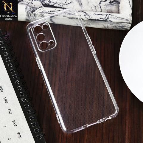 Oppo Reno 5 5G -Transparent- Soft 4D Design Shockproof Silicone Clear Case