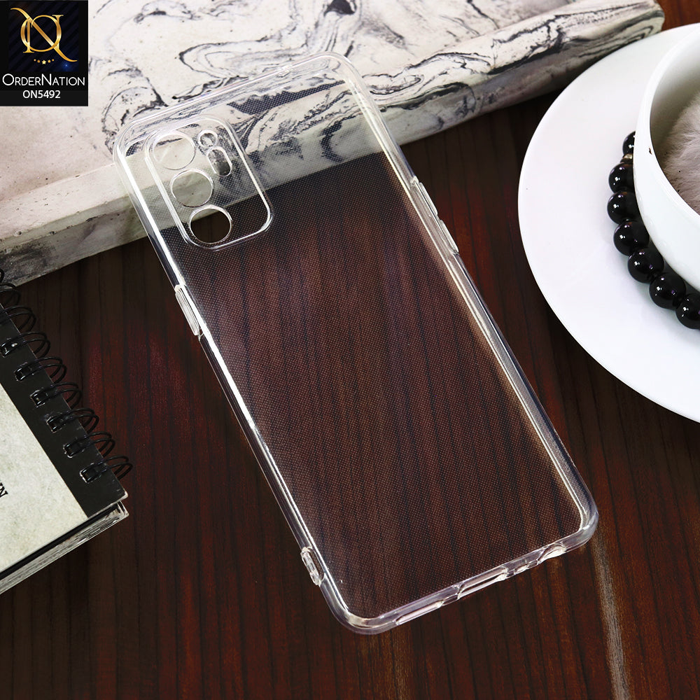Oppo Reno 6 -Transparent- Soft 4D Design Shockproof Silicone Clear Case
