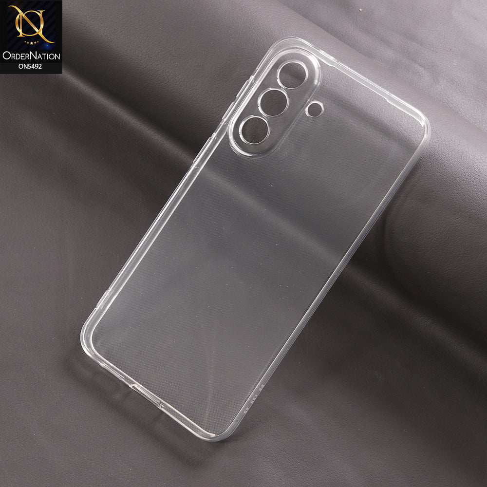 Samsung Galaxy A57 Cover - Transparent - Soft 4D Design Shockproof Silicone Clear Case