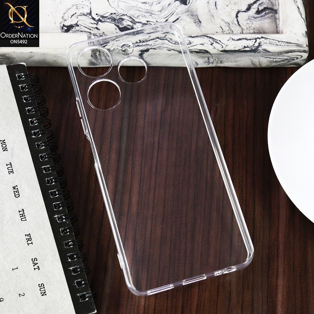 Tecno Spark 10 Pro -Transparent- Soft 4D Design Shockproof Silicone Clear Case